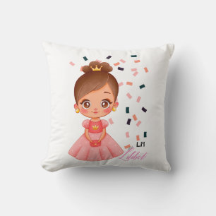 Lilibet Named Peach Princess Gifts for Girls Kudde