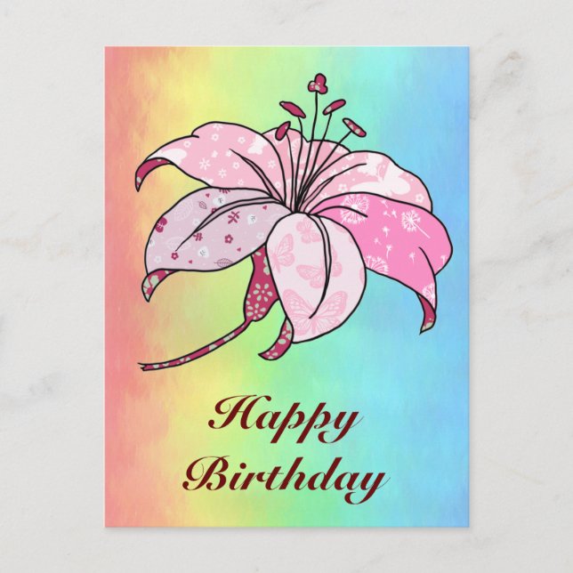 Lilie  vykort (Framsida)