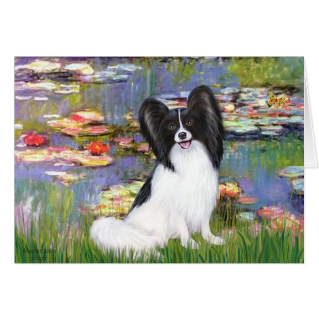 Lilies 1 - Papillon 1 Hälsningskort (Framsidan Horizontal)