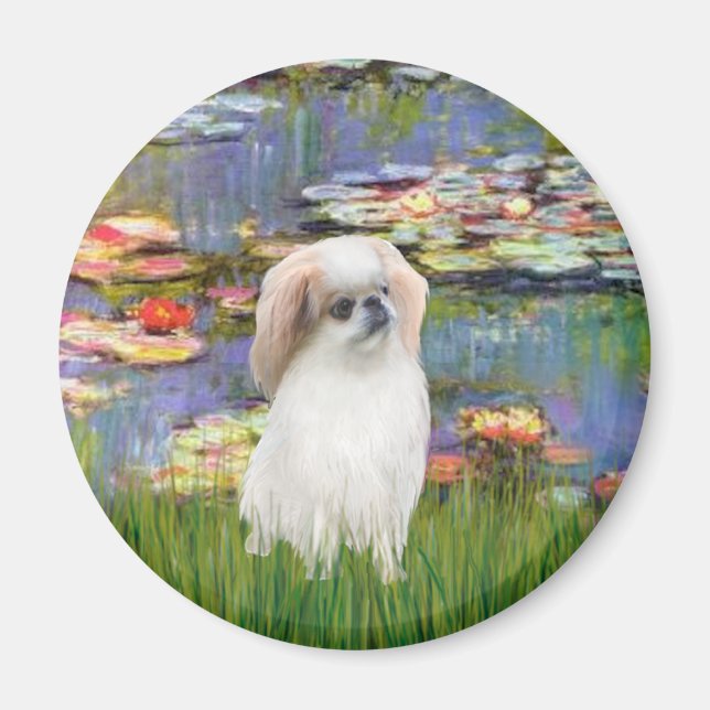 Lilies 2 - Japanskt chin (L2) Magnet (Framsidan)