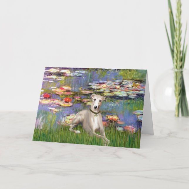 Lilies 2 - Whippet #2 Kort (Framsida)