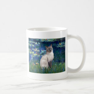 Lilies 5 - Blue Point Siamese cat Kaffemugg