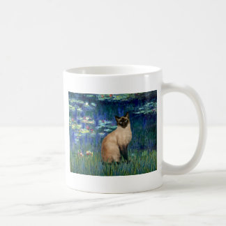 Lilies 5 - Seal Point Siamese cat Kaffemugg