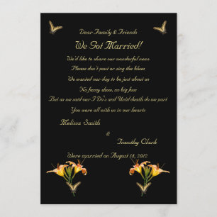 Lilies and Butterflies Elopement 2 Meddelande