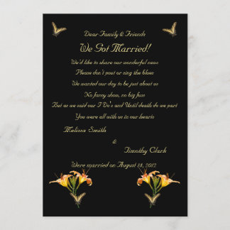 Lilies and Butterflies Elopement 2 Meddelande