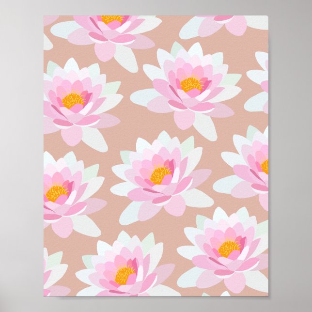 Lilies Cream Poster (Framsidan)