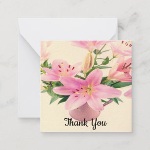 Lilies Flower Tack Anteckningskort