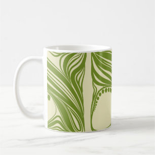 Lilies i dalen. Blommigt ram. Vackert vint Kaffemugg