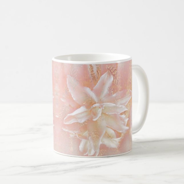 Lilies in Rosa Fantasy Kaffemugg (Framsida höger)
