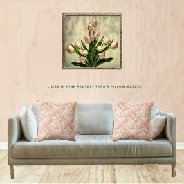 Lilies in Rosa Fantasy Kudde