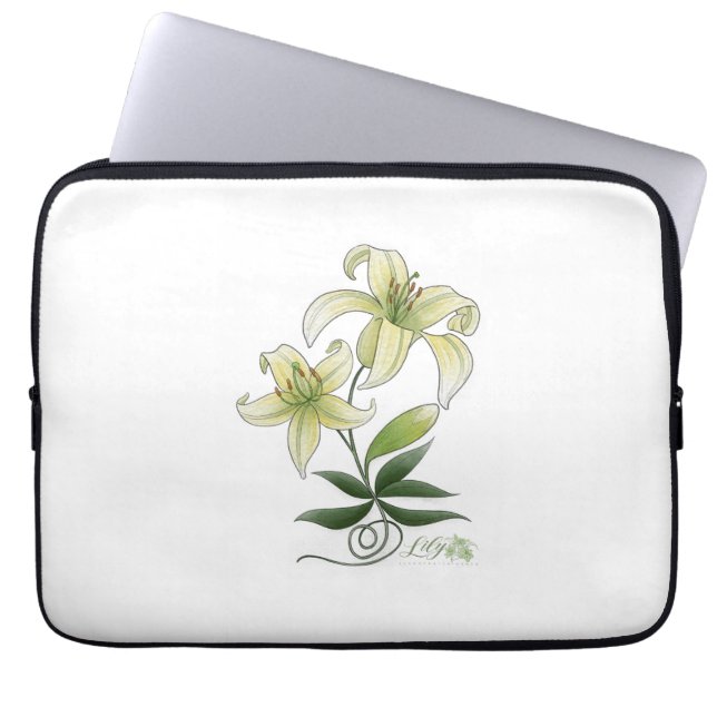 Lilies Laptop Fodral (Framsidan)