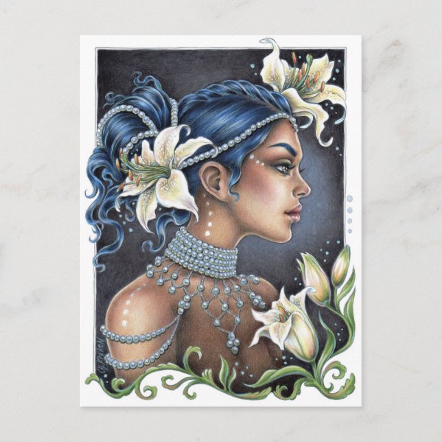 Lilies och Pearls Vykort (Framsida)