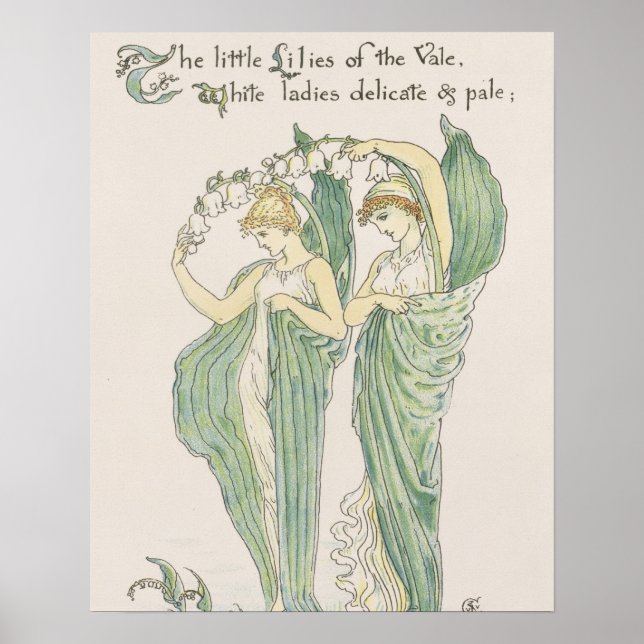 Lilies of the Vale, from Flora Feast, 1901 (colo) Poster (Framsidan)