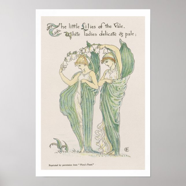 Lilies of the Vale, from Flora's Feast, 1901 (colo Poster (Framsidan)