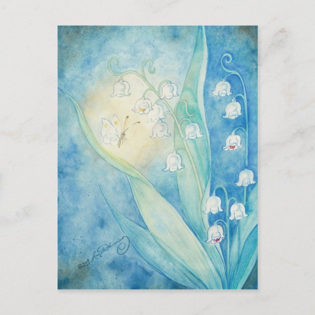 Lilies of the Valley Art Cards Vykort (Framsida)