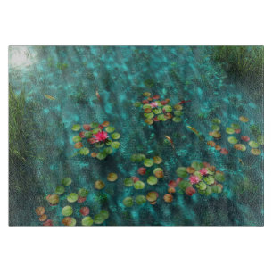 Lilies on Vatten Cting Board