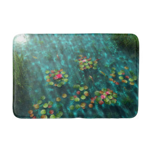 Lilies på Vatten-bathmat Badrumsmatta