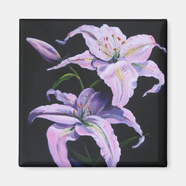 Lilies Painting Magnet (Framsidan)