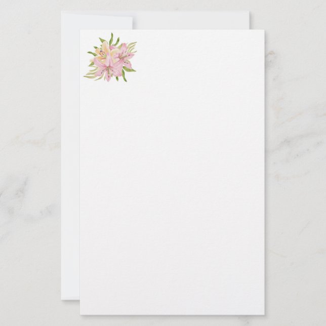 Lilies Stationery Papper (Framsida)