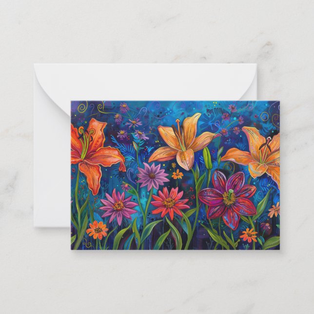 Lilies vid Fält Anteckningskort (Framsida)