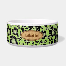 Lilikoi Tass Hawaiian Hibiscus Monogram Lime