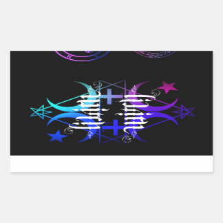 lililililjthäxsabel färg rektangulärt klistermärke