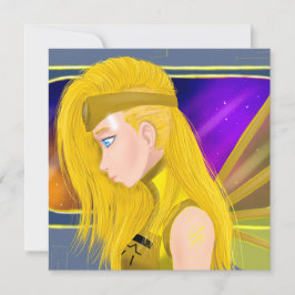 Lilin OC - Cyborg angel - Starset inspirerad konst Kort