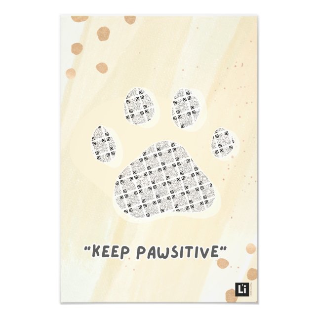 Lil'Inspirations #10 - Keep PAWsitive Fototryck (Framsidan)