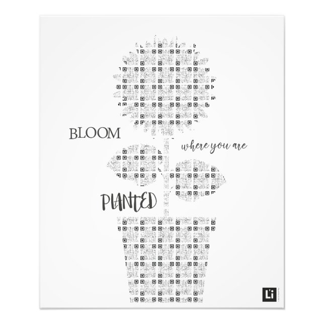 Lil'Inspirations #18 - Bloom where you are planted Fototryck (Framsidan)