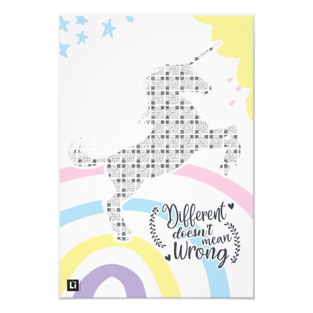 Lil'Inspirations #21 - Different does not mean... Fototryck (Framsidan)