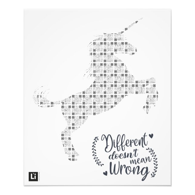 Lil'Inspirations #23 - Different does not mean... Fototryck (Framsidan)