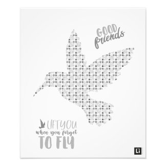 Lil'Inspirations #2 - Good friends lift you... Fototryck