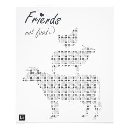 Lil'Inspirations #37 - Friends, not food Fototryck