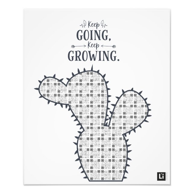 Lil'Inspirations #9 - Keep going, keep growing Fototryck (Framsidan)