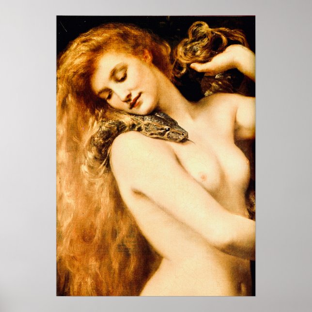 Lilith av John Collier Poster (Framsidan)