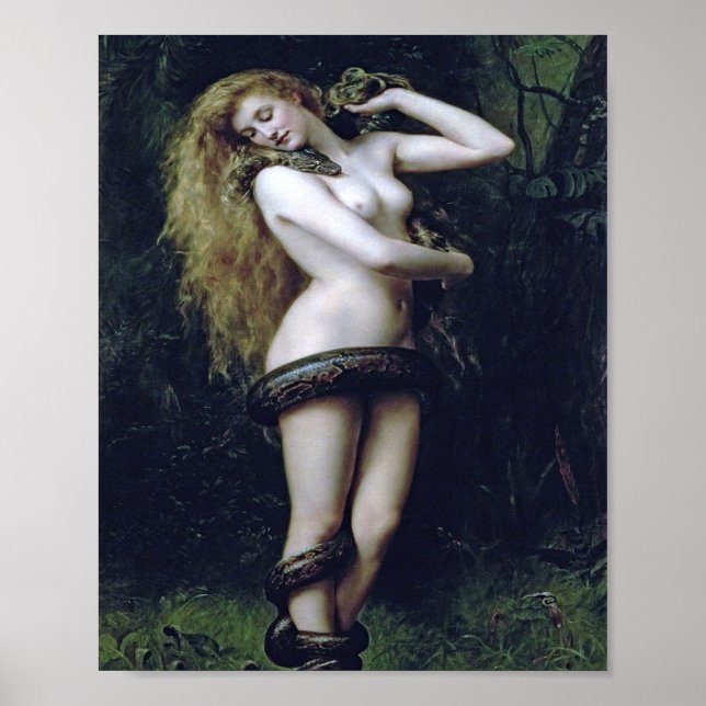 Lilith by John Collier 1887 Poster (Framsidan)