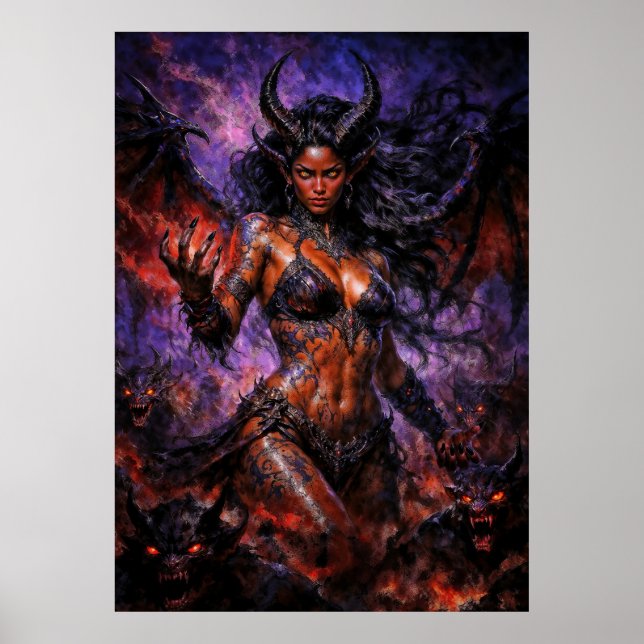 Lilith drottning av helvetet poster (Framsidan)