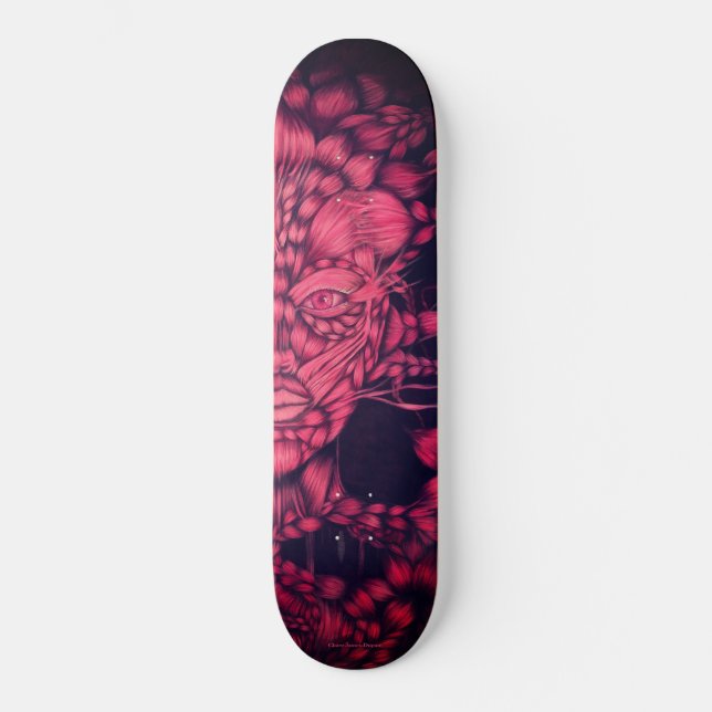 Lilith Fluo Rosa 2 Mini Skateboard Bräda 18,5 Cm (Framsida)