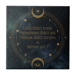 Lilith gjorde inte Kneel Divine Rebeljons inspirat Kakelplatta
