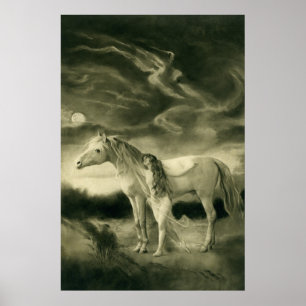 Lilith med vithästen poster