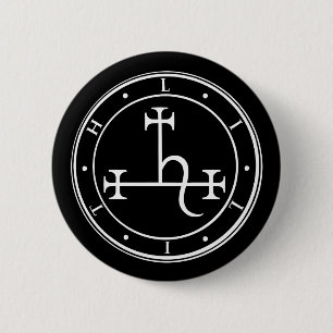 Lilith sigil. Mörk måne Goddess förseglingsknapp Knapp