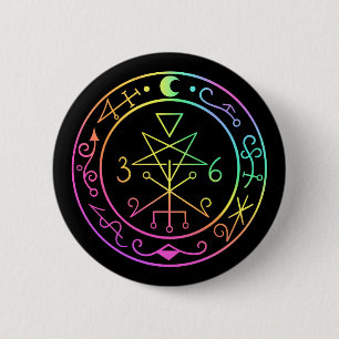 Lilith sigil. Mörk måne Goddess förseglingsknapp Knapp