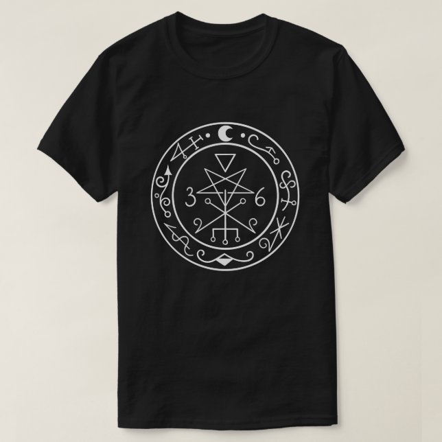 Lilith sigil. Mörk måne Goddess säl T Shirt (Design framsida)