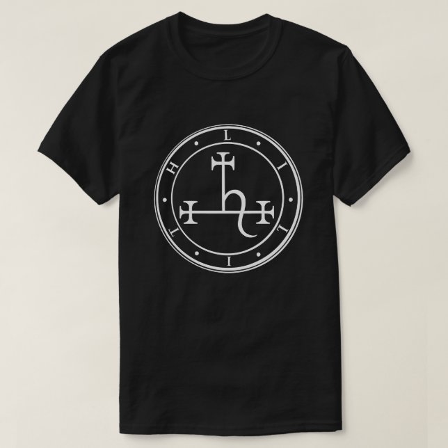 Lilith sigil. Mörk måne Goddess sil T-Shirt (Design framsida)