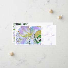 Lilium"Casa Blanca" [Flat Guide Card] 案 内 状 Meddelande
