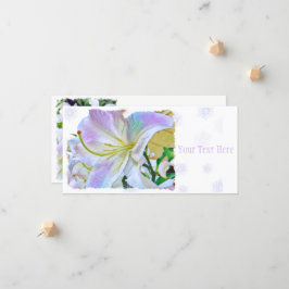Lilium"Casa Blanca" [Flat Guide Card] 案 内 状 Meddelande