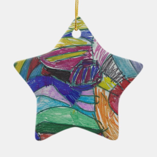 Lilja 2016 design julgransprydnad keramik (Framsidan)