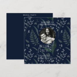 Lilja av dalens ormbunkar || Mörkt Blått Fotoprogr Program