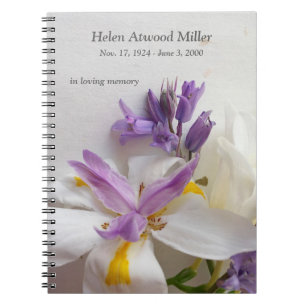 Lilja, freesias och scillablommor anteckningsbok