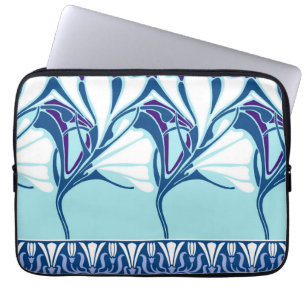 LILJA NOUVEAU: BLÅTT MÅNDAG LAPTOP SLEEVE